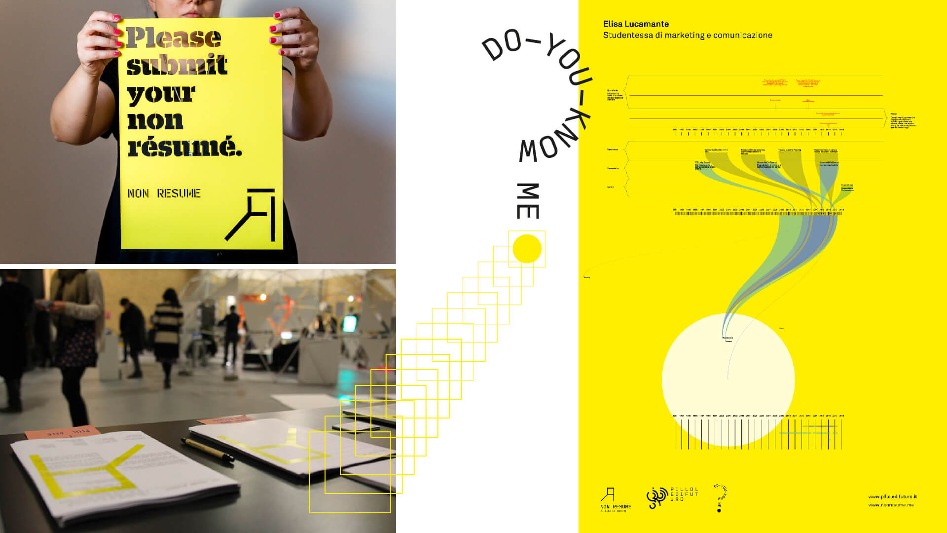 Some pictures and infographics from Non Resume project
